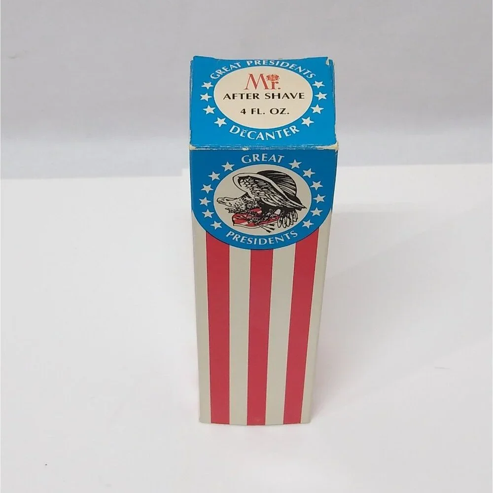 Mr. After Shave George Washington Decanter Studio Girl Hollywood 4 Fl. Oz. USA